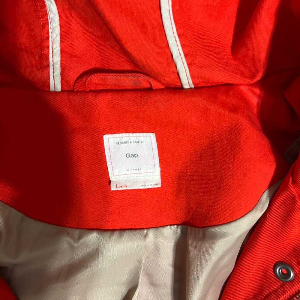Gap Designed & Crafted Orange/Red Utility Parka J… - image 5